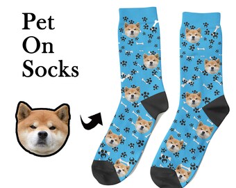 etsy custom dog socks