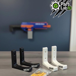 Soportes de pared para pistolas Nerf - Soporte para pistolas de juguete - Ganchos de pared con fijaciones