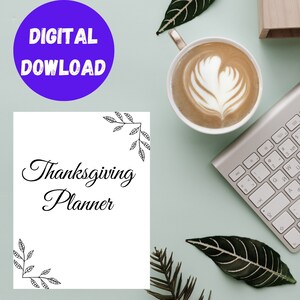 Thanksgiving Planner Digital Download | All-in-One Holiday Organization | Menu Planner, Budget Sheets, Decor, and More