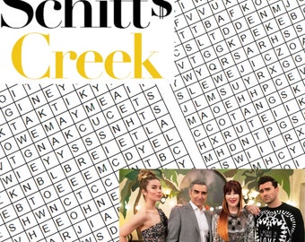 Paquete de búsqueda de palabras de Schitt's Creek: ¡6 divertidos rompecabezas imprimibles!