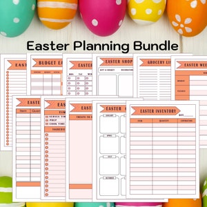 Ultimate Easter Planning Bundle: Organize Your Celebration with Printable Sheets