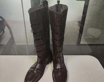 Qui-Gon Jinn Shoes Cosplay Men Boots
