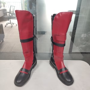 Stivali Deadpool Cosplay Wade Wilson Scarpe da uomo