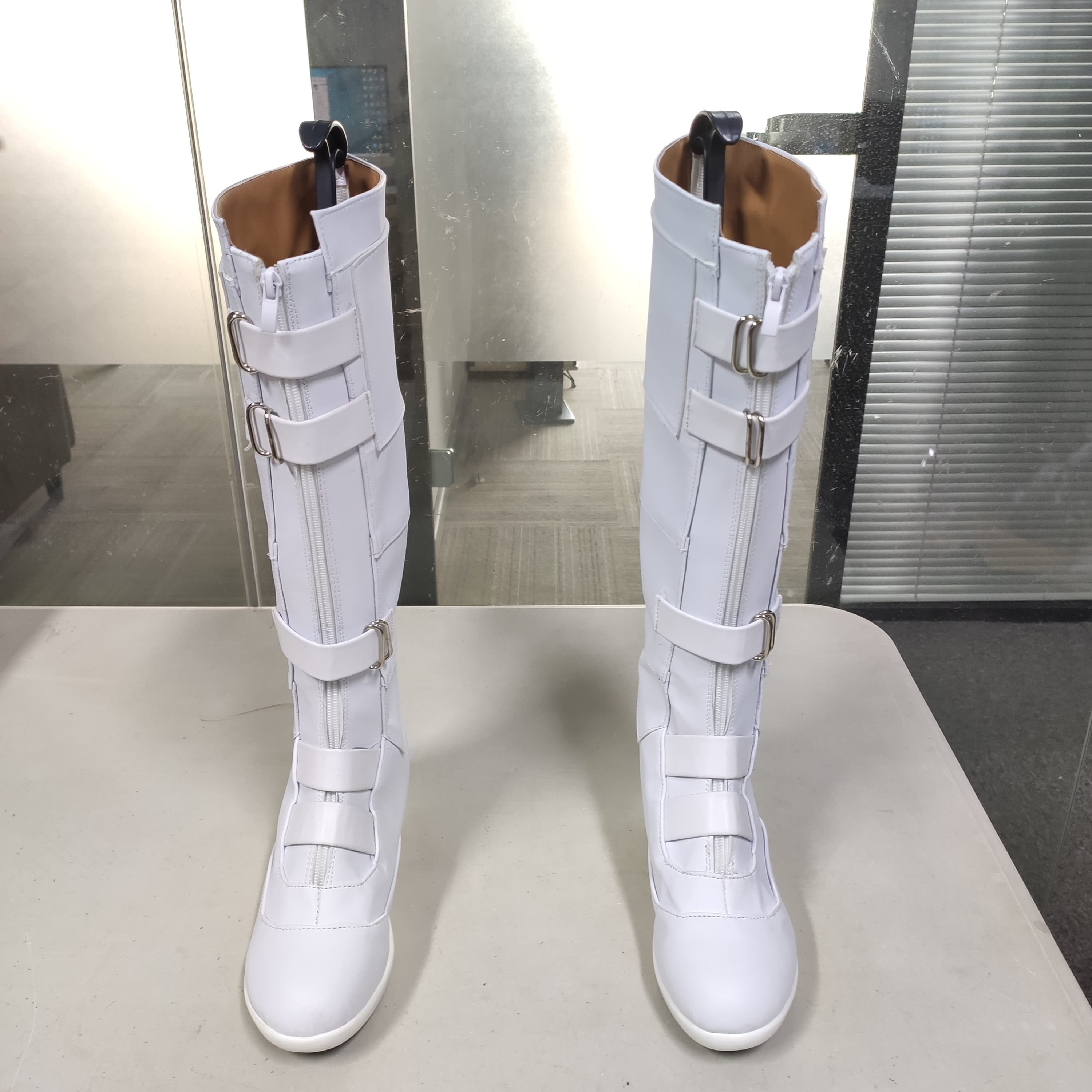 White superhero deals boots
