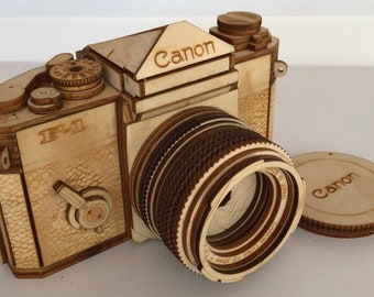 Wooden CANON F-1 Collectible Model Camera Replica
