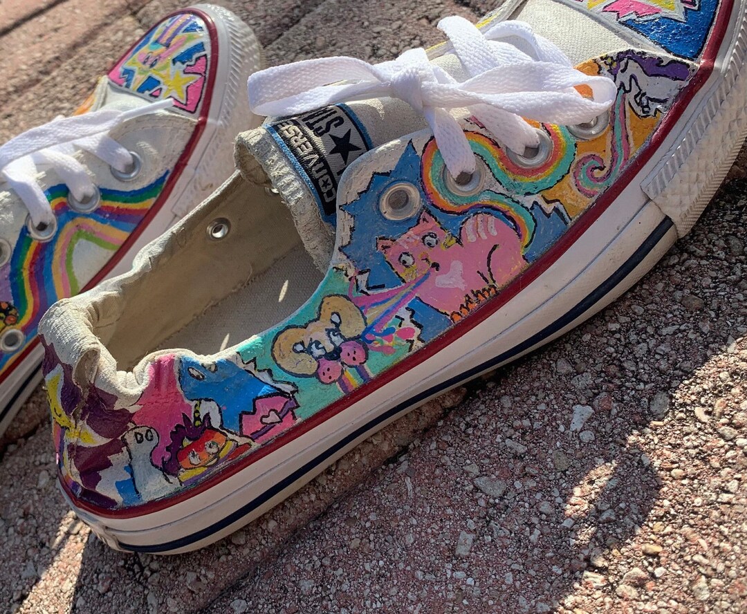 Custom Converse Sneakers With Cats, Converse Sneakers With Dogs, Women's Sneakers Etsy