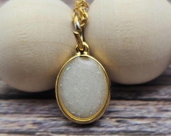 Dainty Breastmilk Necklace DIY Kit: Stainless Steel Oval Pendant