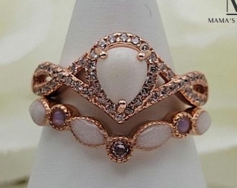 Personalized Two Piece Breastmilk or Cremation Ring Set, Breastmilk Ring DIY with Birthstones, Cremation Ring DIY