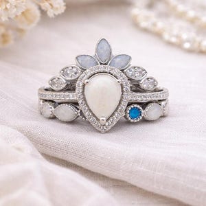 Ensemble de trois anneaux empilables pour pierres de naissance/lait maternel de crémation, kit DIY complet