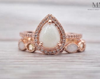 Breastmilk Ring Set with Birthstones DIY, Two Piece Memorial Keepsake Jewelry, Cremation Ring DIY Kit, Breastmilk Jewelry, Complete DIY Kit