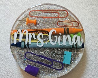 Unique Resin Coaster with Felt Grip Bottom- Perfect Teacher Gift, End of the School Year, Teacher Appreciation