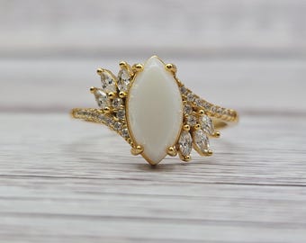 Marquise Keepsake Ring DIY Kit for Breastmilk, Pet & Cremation Ashes, Memorial Jewelry, Remembrance Ring, Personalized Gift,
