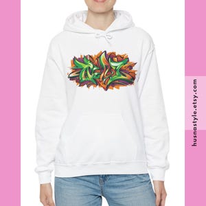 Graffiti Hoodie, Graffiti Shirt, Graffiti Clothes, Graffiti Art Shirt, Streetwear Hoodies, Cool Hoodie, Fashion Hoodie, Comfy Hoodie