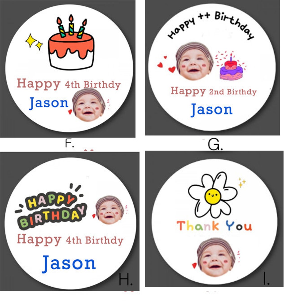 Custom Face Photo Stickers Custom Photo Stickers Personalized Cutout