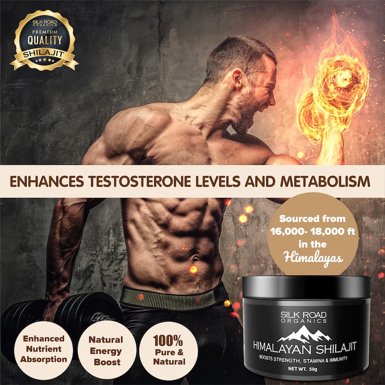 Natural Himalayan Shilajit Resin, Fulvic Acid, 85 Trace Minerals, Energy Support (30g Pouch)