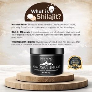 Natural Himalayan Shilajit Resin, Fulvic Acid, 85 Trace Minerals, Energy Support (30g Pouch)