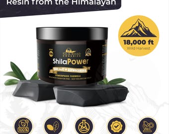 Pure Resin Anti Aging – Shilajit Herbs Fulvic Acid Altai | Authentic Supplement for Men Women