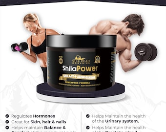 Natural Shilajit Resin, Pure Shilajit for Men & Women, Organic Shilajit Altai Energy Boost, Vitality, Stamina, Focus, Immune Support