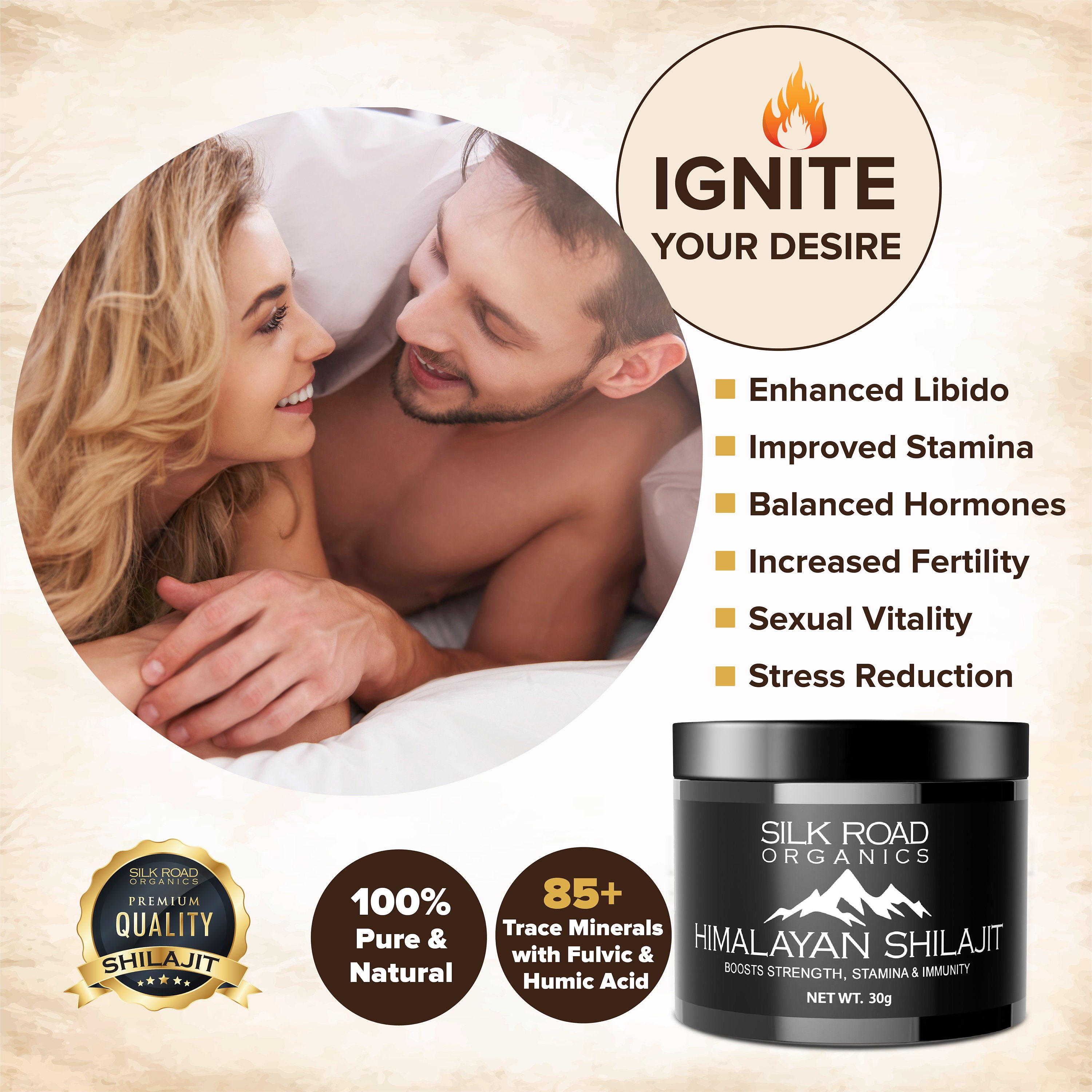 Semi-Liquid Shilajit Pure Himalayan Resin, Trace Minerals by