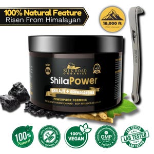 Himalayan Shilajit Resin: Ashwagandha & Trace Minerals - 60g