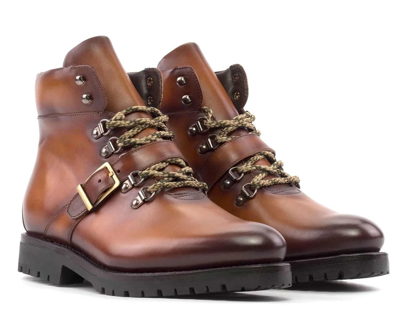 Berluti Brunico こまっ Leather Boot Ice Brown 