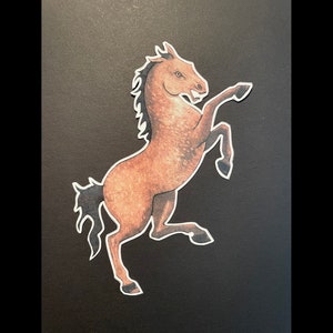 Rearing Horse Vinyl Sticker