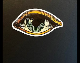 Vinyl Sticker Decal Halloween, SINGLE All Seeing Eye