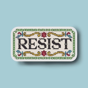 Resist Sticker: Political Social Justice Laminated Decal