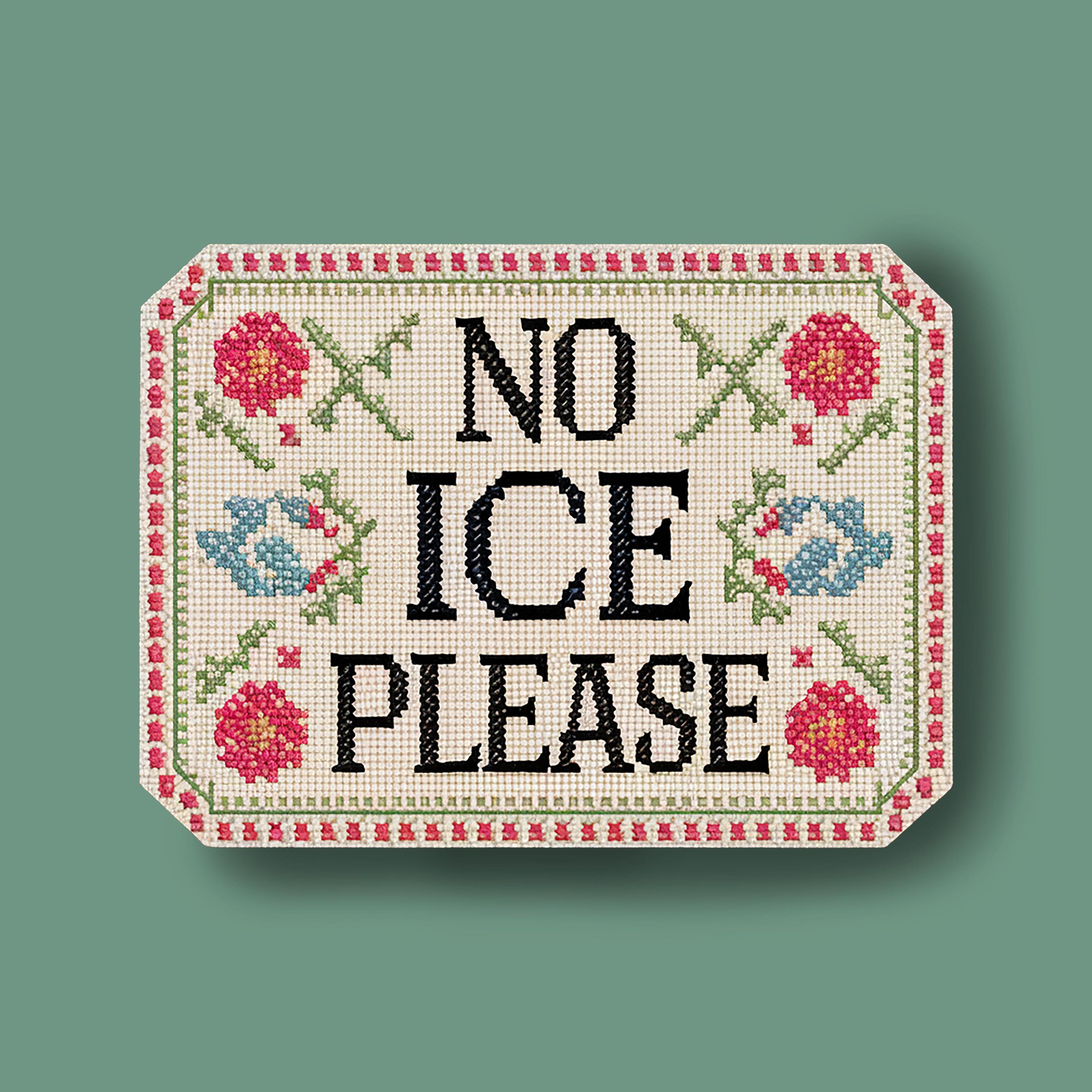 Ice No Label No ICE Please Sticker - Etsy