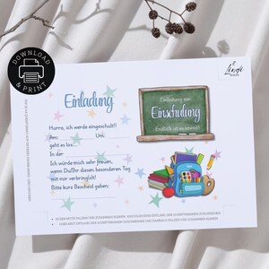 Panneau d'invitation à l'inscription scolaire | Impression numérique | à imprimer soi-même | PDF