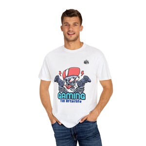Gaming Till Afterlife Unisex T-Shirt, Perfect for Gamers, Fun Vintage Graphic Tee, Ideal Gift for Birthdays, Video Game Lovers