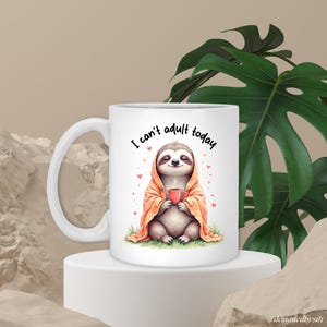 かわいいナマケモノマグカップ、オフィスデスクアクセサリー、同僚へのコーヒーギフト、大人のユーモアキッチン用品、家庭用コーヒーステーション、朝の飲み物カップ