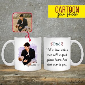 Vatertag Becher Benutzerdefinierte Papa Geschenk Bester Papa Becher Cartoon-Foto-Becher Geschenkideen für Papa Bestes Geschenk für Papa Papa Geburtstagsgeschenk Papa Becher personalisiert