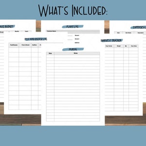 Garden Tracker Printable Download Printable Garden Planner - Etsy