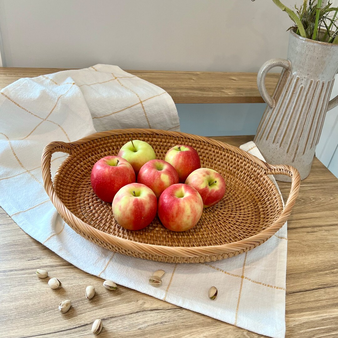 Fruits Storage Basket With Handles Fruit Hammock Bowl Birthday Etsy