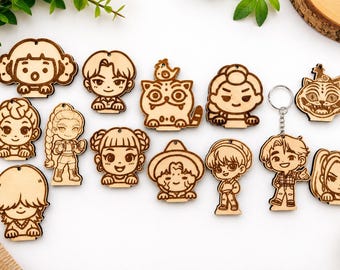 K-pop Wooden Keychain