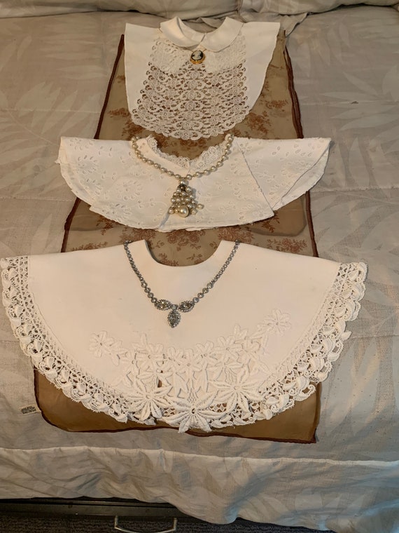 Vintage Ladies Cotton-Lace Collars