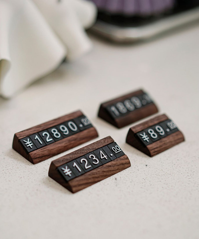 Small Wooden Price Tags for Retail Pricing Display Etsy