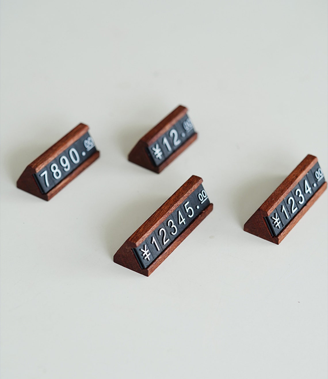 Wood Price Tag, Price Sign, Price Tag Stand for Jewelry Display, Price