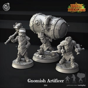 Gnomish Artificer | Insane Inventions - Cast n Play | D&D | TTRPG | High-Resolution Resin