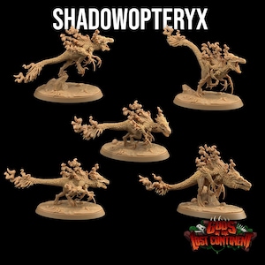 Shadowopteryx | Gods of the Lost Continent - Dragon Trappers Lodge | D&D | TTRPG | High-Resolution Resin