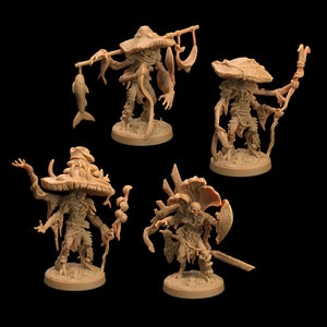 Myconids | Mushroom Bayou - Dragon Trapper's Lodge | D&D | TTRPG | High-Resolution Resin