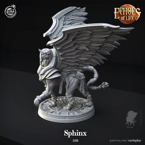 Sphinx | | Echoes of Life - Cast n Play | D&D | TTRPG | High-Resolution Resin