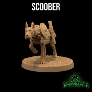 Scoober the Adventuring Dog | The Curse of Traskvale Castle - Dragon Trappers Lodge | D&D | TTRPG | High-Resolution Resin