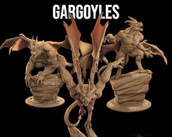 Gargoyles | The Curse of Traskvale Castle - Dragon Trappers Lodge | D&D | TTRPG | High-Resolution Resin