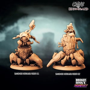 Frogfolk Kirikabu Ninja Riders - Clans of Kinjo Island | Broken Anvil Miniatures | D&D | TTRPG | High-Resolution Resin
