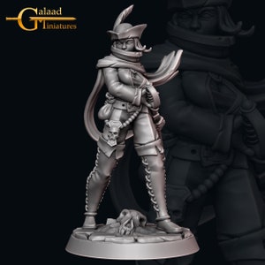 Celine, Hunter Fencer | Monster Hunters - Galaad Miniatures | D&D | TTRPG | High-Resolution Resin