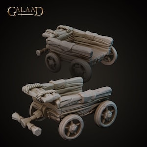 Bandit Wagon | Bandit Crew - Galaad Miniatures | D&D | TTRPG | Żywica o wysokiej rozdzielczości