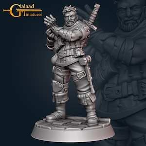 Letho, ladrón humano / Gremio de ladrones - Galaad Miniatures / D&D / TTRPG / Resina de alta resolución