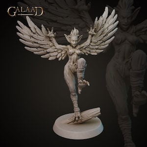 Harpies | The Depths - Galaad Miniatures | D&D | TTRPG | High-Resolution Resin